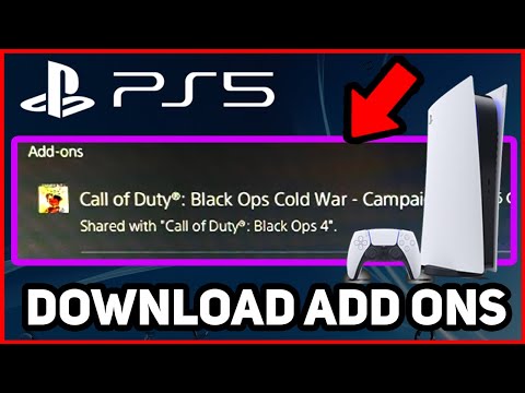 PS5 HOW TO DOWNLOAD ADD ONS!