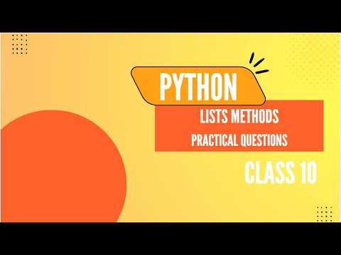 Class 10 Python Lists And List Functions Python Tutorials For Absolute Beginners
