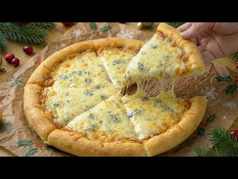 How to Make Four Cheese Pizza! Best Quattro Formaggi Pizza Recipe You'll Ever Eat at Home.