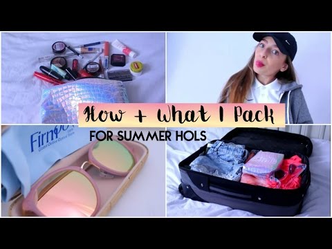 How + What I Pack For Summer Holidays | Amy Menzies