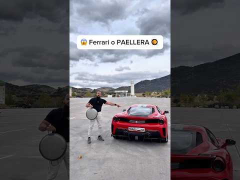 Ferrari más rápido o paellera 🥘 😱