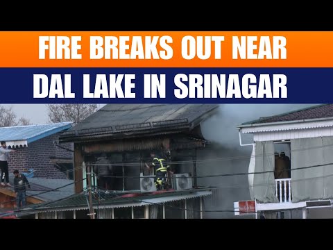 Massive Fire Breaks Out at Guest House Near Dal Lake in Srinagar | Emergency Response Underway