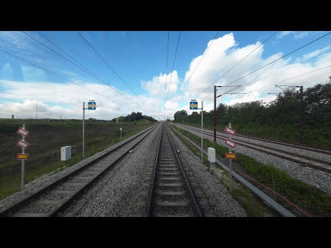 4K Førerrumsvideo / Cabride (Denmark): Ringsted ETCS Level 2 - ATC Transition.
