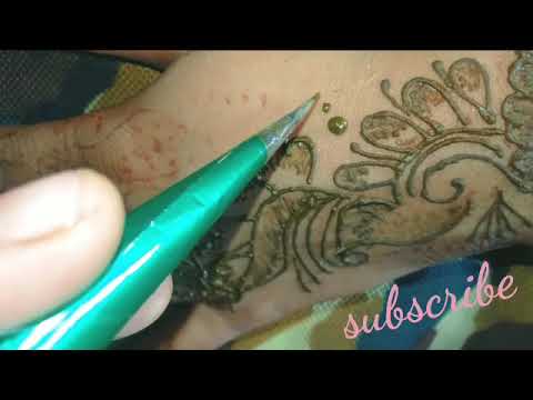 Left hand design for now simple mehndi