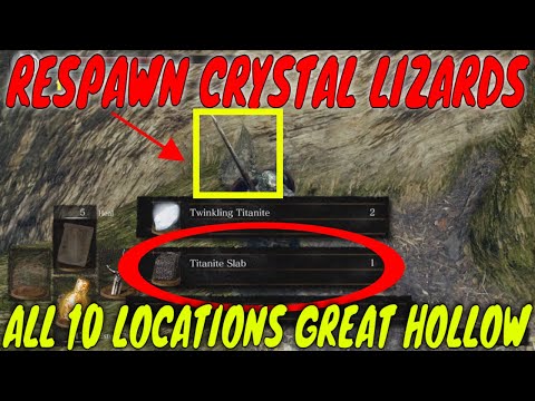 How to RESPAWN Crystal Lizards plus ALL TEN locations in THE GREAT HOLLOW | Dark Souls Remastered