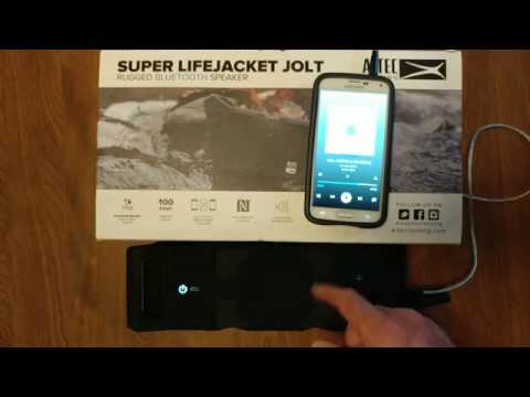1st ATTEMPT TO BLUETOOTH PAIR SUPER LIFEJACKET JOLT SPEAKER FAILS