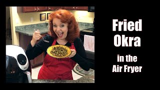 Fried Okra in the Air Fryer #healthyokra #okrarecipe #airfryerrecipe