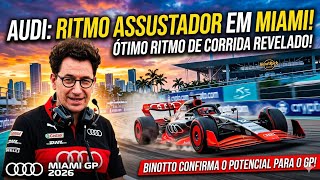 ANIMOU! AUDI PREPARA CARRO PARA TER UM RITMO MELHOR PARA A CORRIDA SPRINT DE MIAMI!