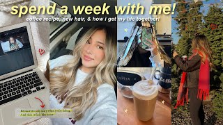 VLOG💌: new hair for the new year, my coffee recipe, & getting my life together after a busy week!