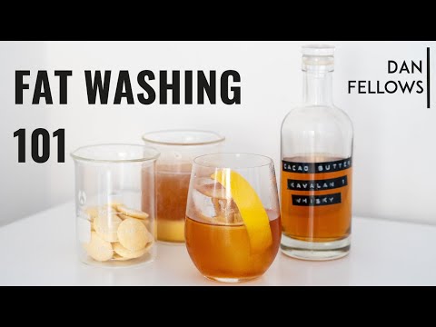 Fat-Washed Coffee Cocktail 🍫🧈☕️🥃  with Cacao Butter and Whisky!