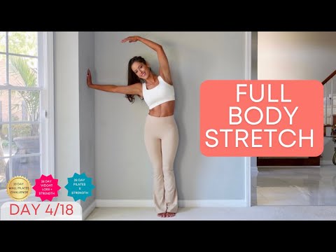 Full Body Wall Stretch | 28 Day Pilates Challenge- Day 4 & 18
