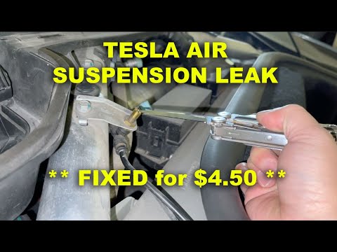 TESLA AIR SUSPENSION LEAK - REPEATING AIR COMPRESSOR CHARGING THEN WHOOSH SOUND