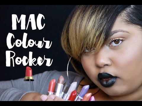 MAC Colour Rocker Lipstick Try On | ALL SHADES | KelseeBrianaJai Video