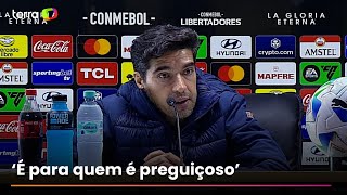 Abel Ferreira reage ao ser perguntado sobre ‘pacto’ após derrota do Palmeiras contra a LDU