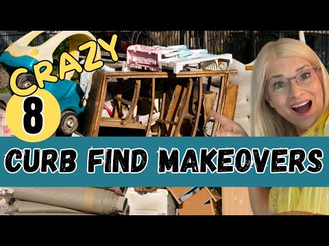 8 Unbelievable Trash to Treasure Upcycles/Transforming Curb Finds!