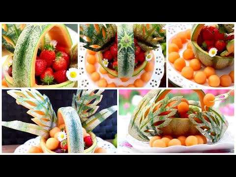 Super Fruits Melon Decoration Ideas - Fruits Plate Decoration