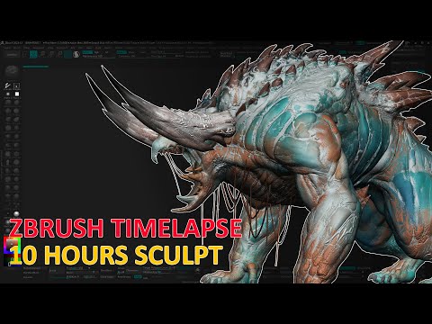 ZBRUSH Monster Sculpting Timelapse