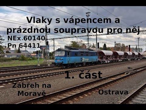 Vlaky s vápencem a prázdné soupravy pro něj | 1. část