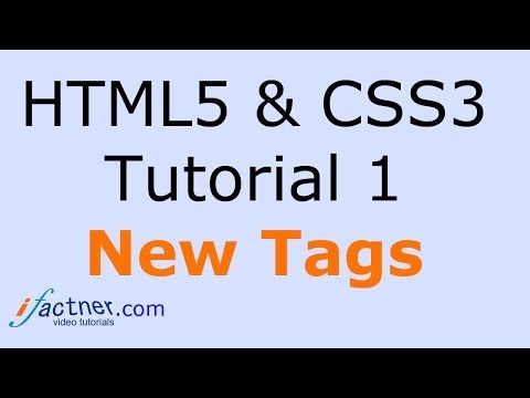 HTML5 and CSS3 tutorial for beginners