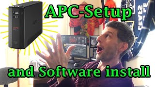 APC UPS back-up installatie en software installeren computer veilig afsluiten