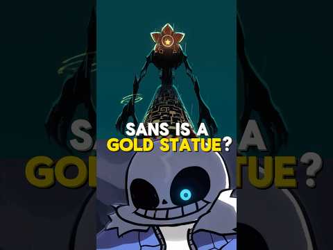 Sans Is A GOLD STATUE? #undertale #indiecross #sans #indiegame #animation #frisk #ccart #shorts