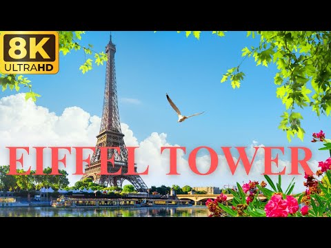 EIFFEL TOWER IN 8K ULTRA HD - EPIC VIRTUAL TOUR ✈️🏝🌿🌴 | SLEEP MUSIC