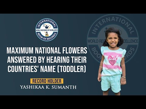 MAXIMUM NATIONAL FLOWERS ANSWERED BY HEARING THEIR COUNTRIES' NAME (TODDLER)