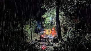 Download lagu Camping hujan deras membuat shelter disamping pohon raksasa berusia seratus tahun mp3