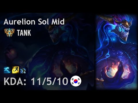 Aurelion Sol Mid vs Karthus - TANK - KR Challenger Patch 6.23