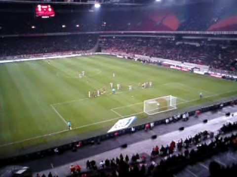 ajax amsterdam - dinamo zagreb 22-10-09, penalty (1-0) Luis Suarez