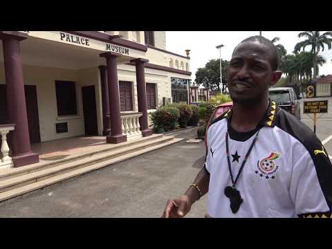Bomani Outside of Manhyia Palace Museum in Kumasi - Ghana Nov 2018 Tour