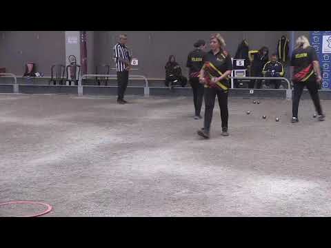 Pétanque 2025 Ch du Monde féminin X3 - 1/8 finale- Belgique - Ukraine