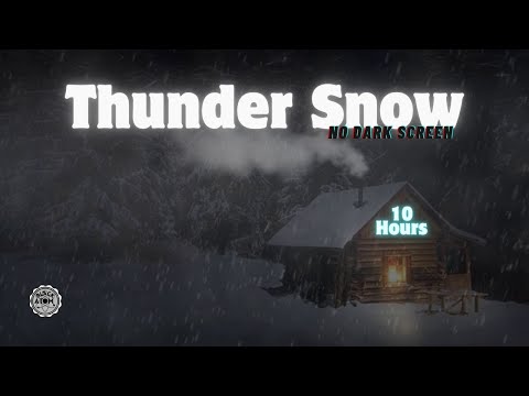 ⚡❄ Soothing Blizzard and Thundersnow Sounds for Deep Sleep | Winter Wonderland ASMR 😴 #sleep