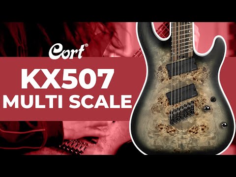 Cort KX507MSSDG KX Series Mahogany Body 5pcs Maple & Purple Neck 7-String Multiscale Electric Guitar image 24