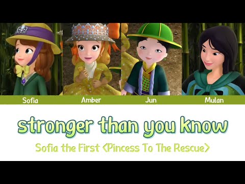 Stronger Than You Know - Colour Coded Lyrics | Sofia The First : Princess To The Rescue
