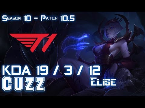 T1 Cuzz ELISE vs SYLAS Jungle - Patch 10.5 KR Ranked