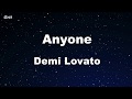 Karaoke♬ Anyone - Demi Lovato 【No Guide Melody】 Instrumental