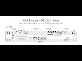 Bill Evans - Gloria's Step - Piano Transcription (Sheet Music in Description)