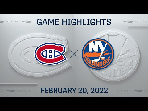 NHL Highlights | Montreal Canadiens vs. New York Islanders - Feb 20, 2022