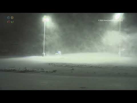 Winter Storm Hits Rice Lake, WI