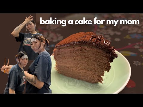 baking a cake for my mom | charisse