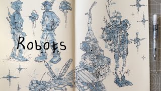 sketchbook session | robots
