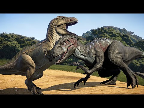 ALL LAND SPECIES DINOSAURS BATTLE ROYALE  - Jurassic World Evolution