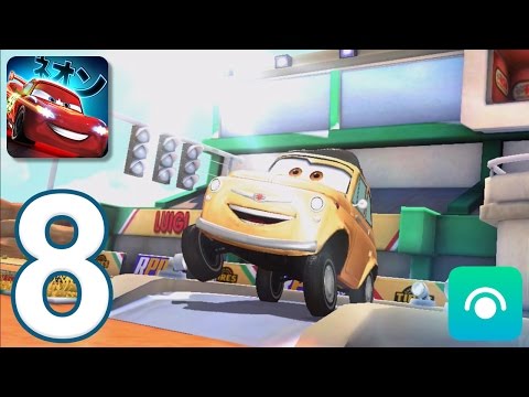 Cars: Fast as Lightning - Gameplay Walkthrough Part 8 - Luigi's Track (iOS, Android)