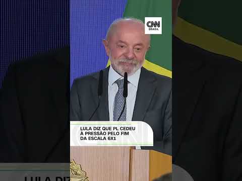 Lula diz que PL cedeu à pressão pelo fim da escala 6×1