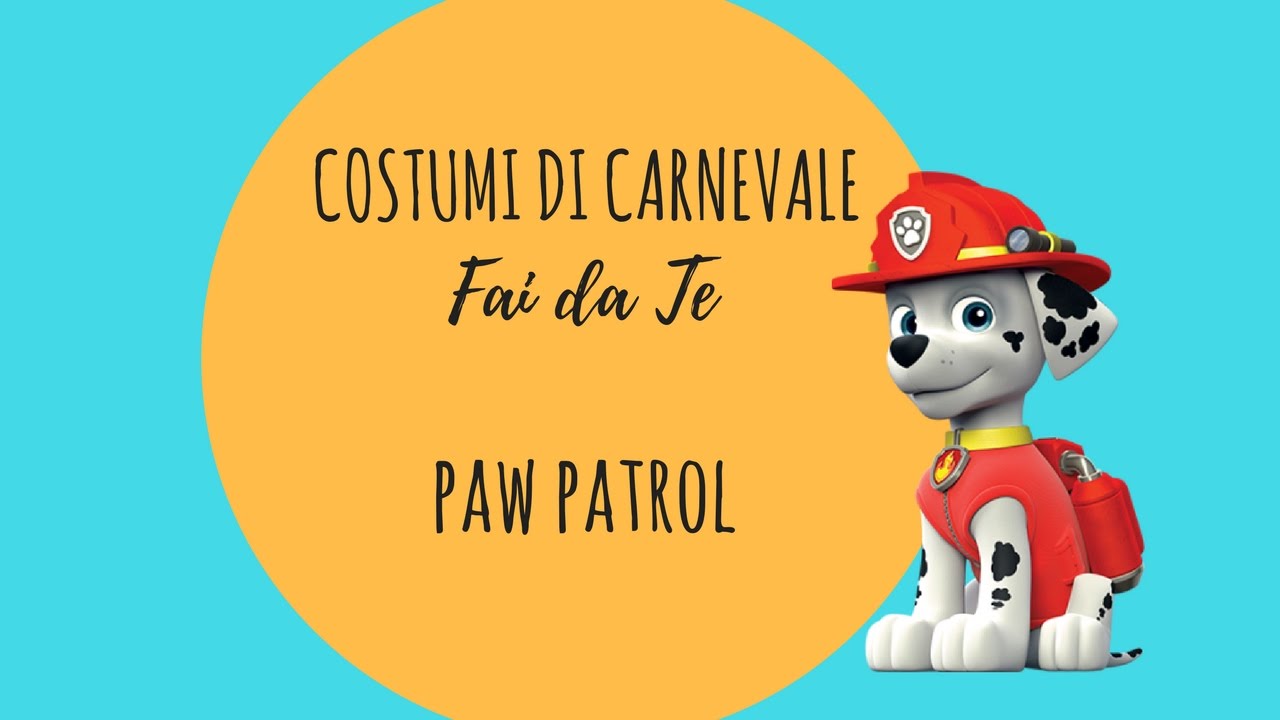 Costumi di Carnevale Fai da te - Paw Patrol