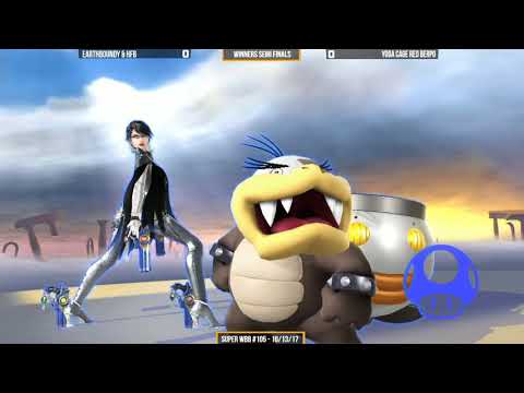 WBB #105  Yoda Cage & Red Berpo vs Earthboundy & HFB   Winners Semi Finals   Smash 4 Doubles