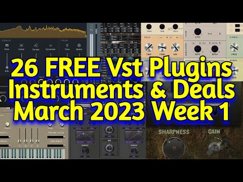 26 Best New FREE VST Plugins, Vst Instruments, Sample Packs & Plugin Deals - MARCH 2023 Week 1