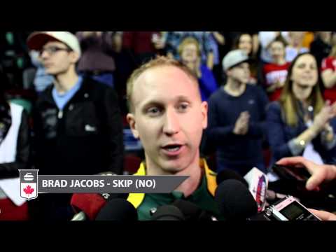 2015 Tim Hortons Brier - Championship Media Scrum