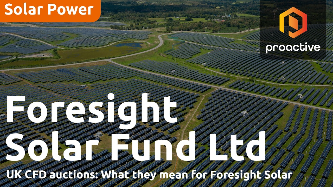 Foresight Solar eyes CFD pipeline to refresh portfolio with young assets